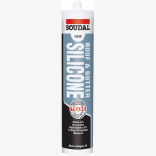 Soudal Roof & Gutter Silcone 300ml -  Clear
