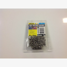 Screws 6mm x 25mm Phillips Head 304 Stainless Steel Pack 100