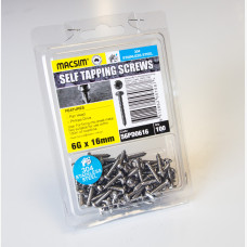 Screws Phillips Head 6mm X 16mm 304 Stainless Steel Pack 100