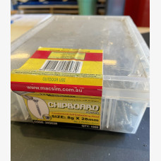 SCREWS 8 X 28mm GAL CHIPBOARD SCREWS PK1000