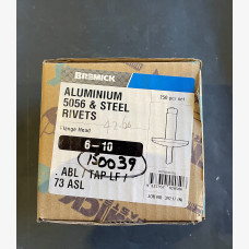RIVET 6-10 Alum/Steel FLANGE HEAD 4.8mm x 21mm BOX 250