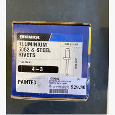 RIVET 4-3 ALUM/STEEL DEEP OCEAN 3.2MM X 8.6MM JAR 100
