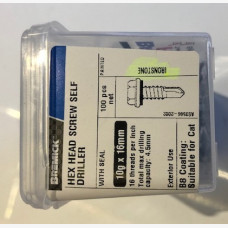 Screw 10G x 16mm Hex Head - Ironstone 100 Pack