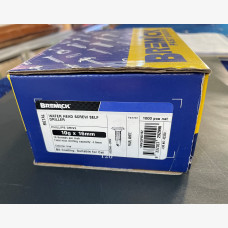 SCREW 10G X 16MM WAFER HEAD WHITE - BOX 1000