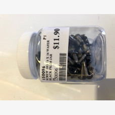 SCREW 10G X 16MM WAFER HEAD BLACK - JAR 100