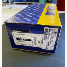 SCREW T17 10-12X25 WAFER HEAD BLACK BOX 1000