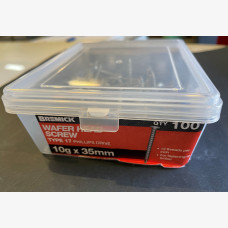 Screw T17 10-12 x 35mm Wafer Head - 100 Pack