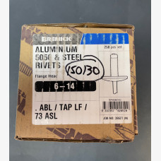 RIVET 6-14 ALUM/STEEL FLANGE  4.8MM X 27.3MM BOX 250