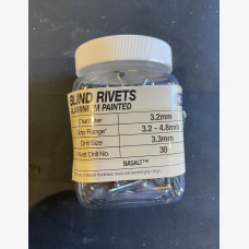 RIVET 4-3 ALUM/STEEL 3.2MM X 8.6MM JAR 100