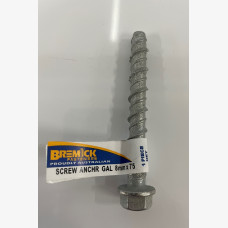 Masonry Screw Anchor 8mm X 75mm Galvanised