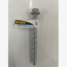 Masonry Screw Anchor 8mm X 100mm Galvanised