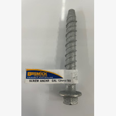 Masonry Screw Anchor 12mm X 100mm Galvanised