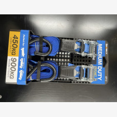 TIE DOWN RATCHET 25MM X 4M 2PK