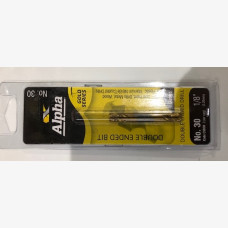 ALPHA DRILL BIT METAL DOUBLE END #30 3.26MM 2PK