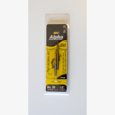 ALPHA STUB DRILL BIT METAL #30 3.26MM 2PK