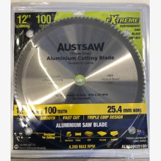 AustSaw Aluminium Cutting Blade 300mm / 100 Teeth / 25.4mm Bore