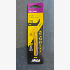 Alpha Drill Bit Colbalt 3mm Hard Metal 