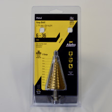 Alpha Step Drill 6-36mm Metal 2 Flute Straight