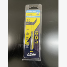 Alpha  Drill Bit 2.5mm Stainless Plus - 2 Pack