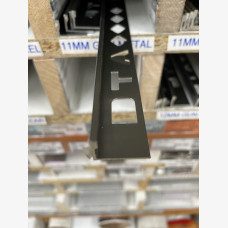 11mm Tile Angle 3mtr BRUSH GUNMETAL 