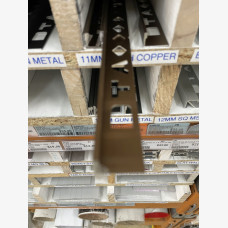 11mm TILE ANGLE  3mtr BRUSHED COPPER