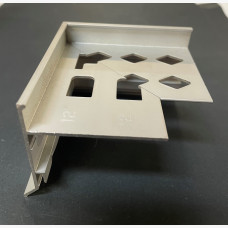 Balcony External Corner 12mm Weep Hole Matt Silver