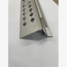 BALCONY TRIM 22MM X 3MTR WEEP HOLE MATT SILVER