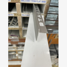 Balcony Flat Trim 10mm x 3mtr Matt Silver