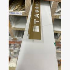12MM TILE ANGLE 3mtrs MATT GOLD 