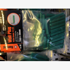 Wall Plug Green 7mm x 35mm - 50 Pack