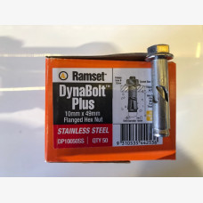 Dynabolt Stainless Steel 10mm x 50mm - Box of 50