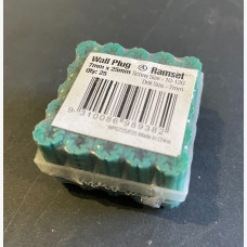 Wall Plug Green 7 x 25mm frame of 25pc