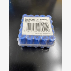 Wall Plug Blue 8 x 25mm frame 25pc box 30pc