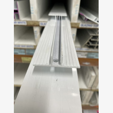Multiwall H Bar Glazing Channel Bottom - White   
