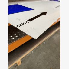 White colour signbond on solid aluminium sheet 1.6mm 