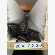 ANGLE 20mm X 12mm X 3mm X 6.5mtr BLACK