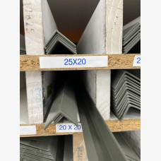 Angle 20mm X 20mm X 1.6mm X 6.5mtrs Woodland Grey Matt 