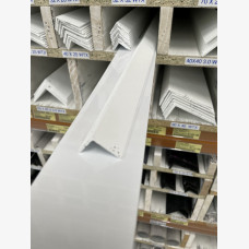  Angle 25mm x 20mm x 1.6mm x 6.5Mtr White Textura