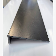 Angle 75mm X 25mm X 3mm X 6.5mtrs - Matt Black