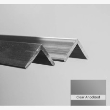 Angle 76.2mm x 76.2mm x 3.2mm x 6.5mtr Clear Anodised