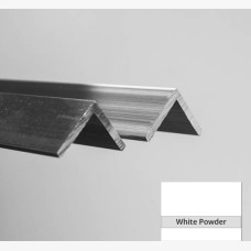 Angle 50mm x 25mm x 3mm x 6.5mtr White