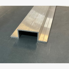 Top Hat 90mm x 25mm x 2.5mm x 6.5Mtrs Mil Finish 6060 T5