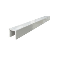 Channel 12mm x 12mm x 1.6mm x 6.5mtr White