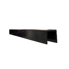 Channel 16mm x 16mm x 1.6mm x 6.5mtr Black