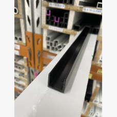 CHANNEL 20mm x 20mm x 1.6mm x 6.5mtr BLACK TX