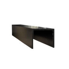CHANNEL 25 X 20 X 1.6 X 6.5M MATT BLACK