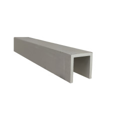 Channel 25mm x 25mm x 3mm x 6.5mtr Clear Anodised