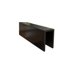 Channel 25mm x 40mm x 3mm x 6.5 mtr Black