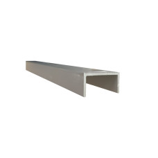 Channel 32mm x 16mm x 1.6mm x 6.5Mtr Clear Anodised