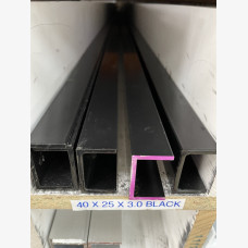 CHANNEL 40X25X3X6.5M BLACK